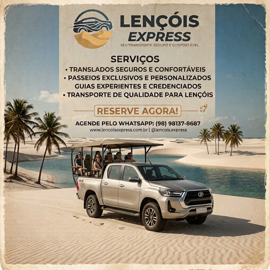 Veículo 4x4 nas dunas do Maranhão